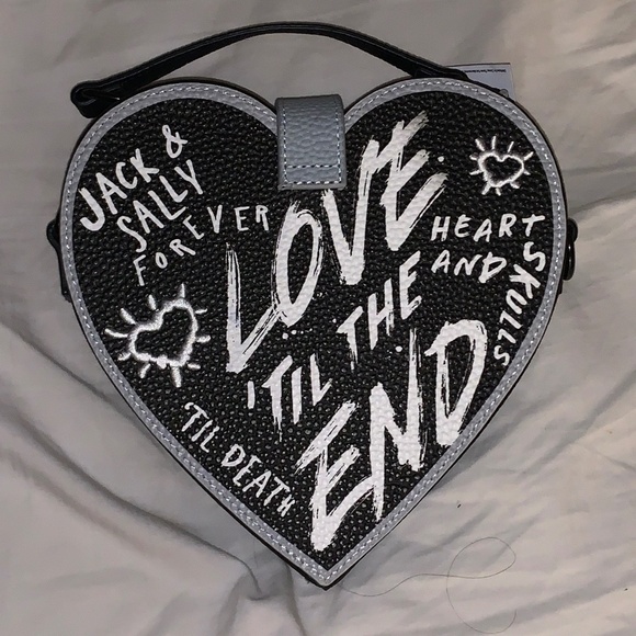 🎃 Loungefly Disney Heart Jack & Sally "Til' the End" Purse – New with Tags! 🎃 - Picture 2 of 11